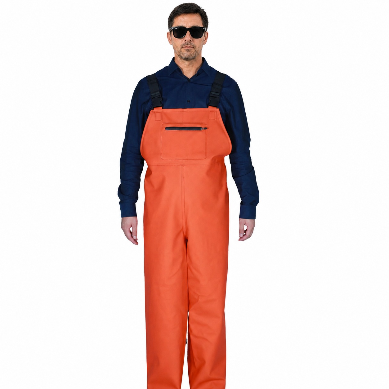 Orange 0.45 mm PVC Bib Pants CW-1