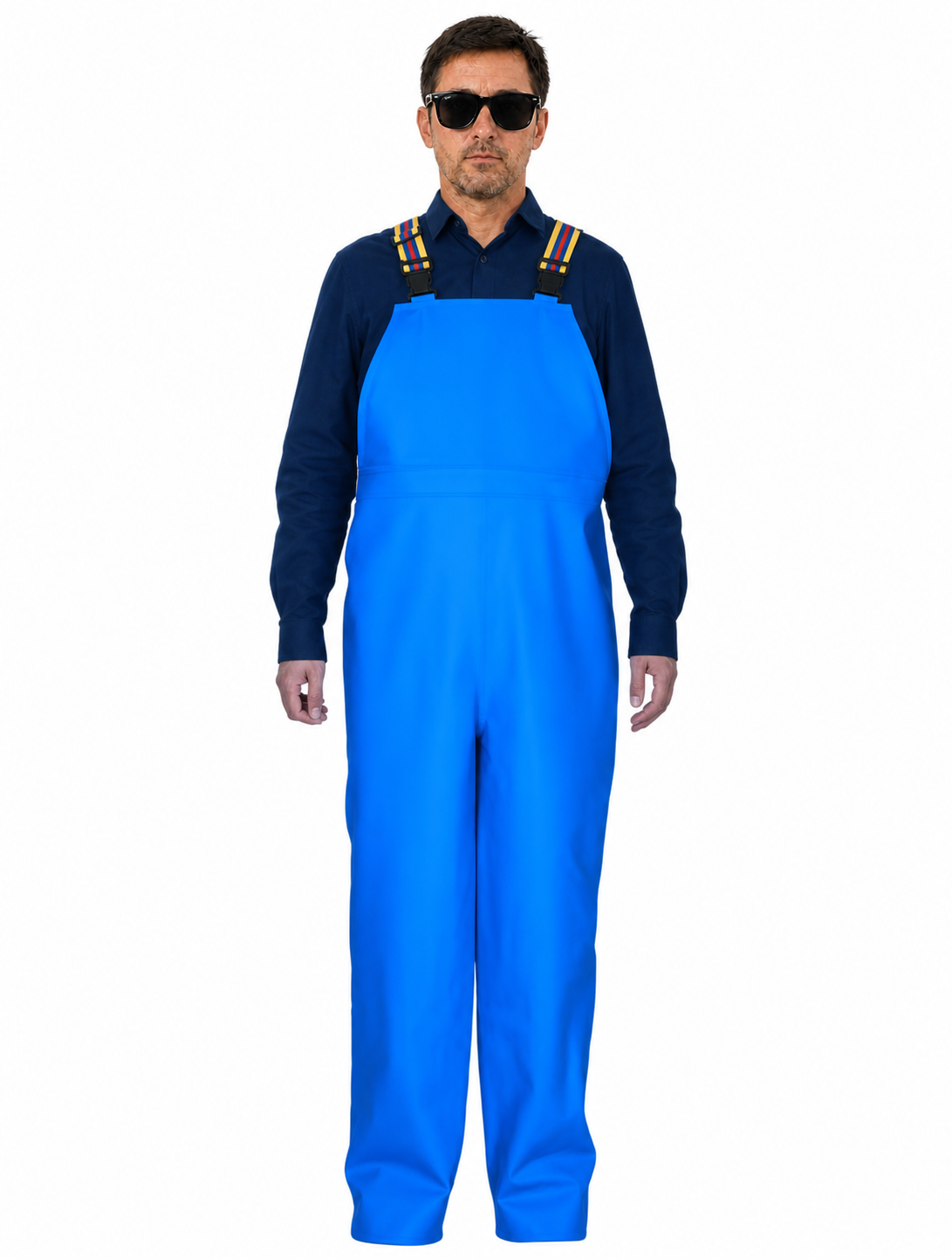 Blue 0.45 mm PVC Bib Pants