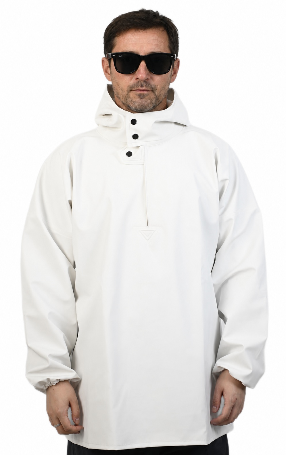 White 0.35 mm PVC Pullover Jacket