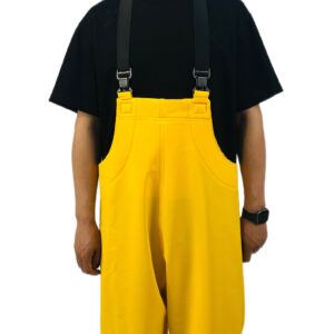 Bright yellow bib on the sea