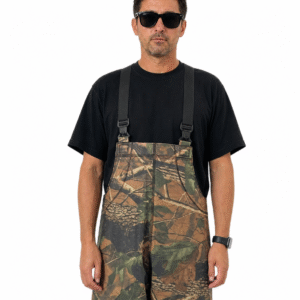 Mid-weight branch camouflage bib waterproof pants